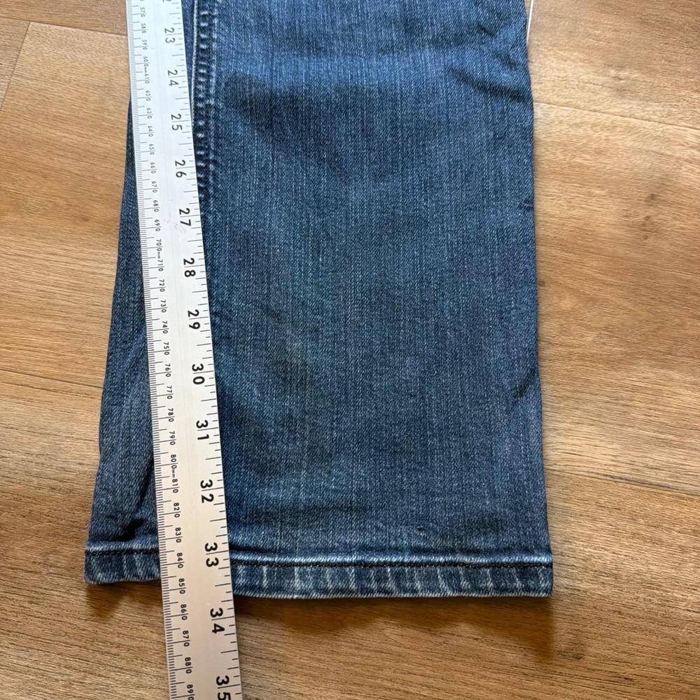 Diesel Larkee Jeans Mens 32x34 Blue Straight Leg Stretch Wash 008B2 Button Fly - Picture 14 of 16